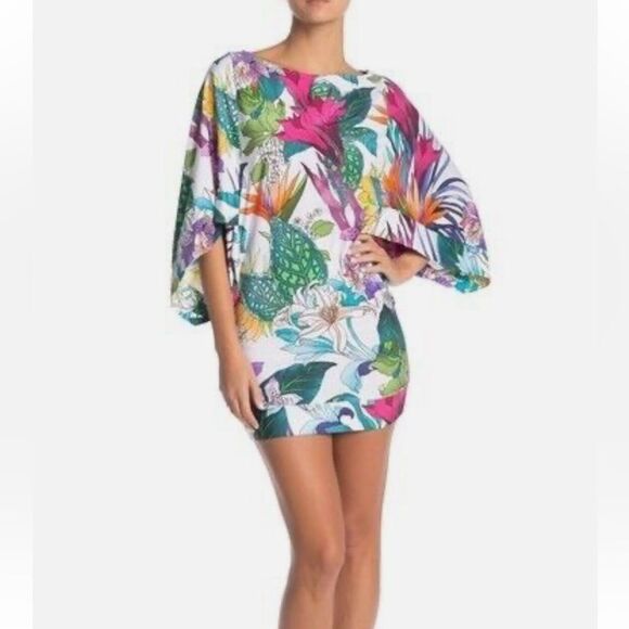 Trina Turk Amazonia Floral Multicolor Women's top sz small - Picture 2 of 13